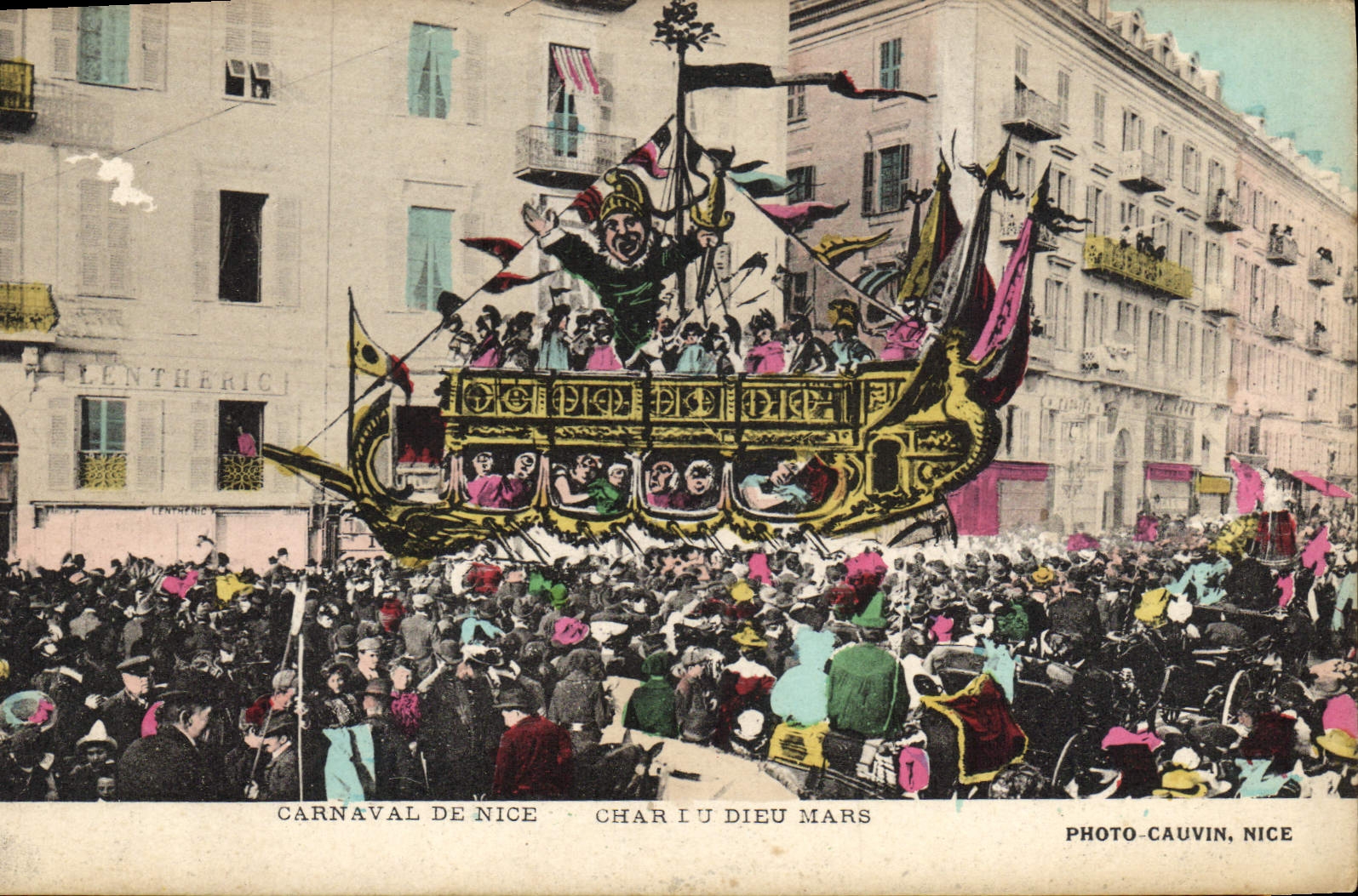CPA Carnaval de Nice Char du dieu Mars 
