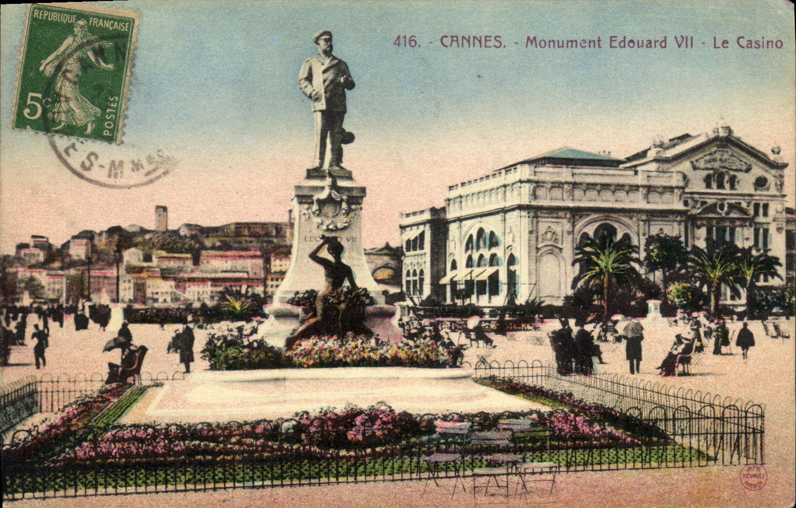CPA Cannes Monument Edouard VII le Casino 
