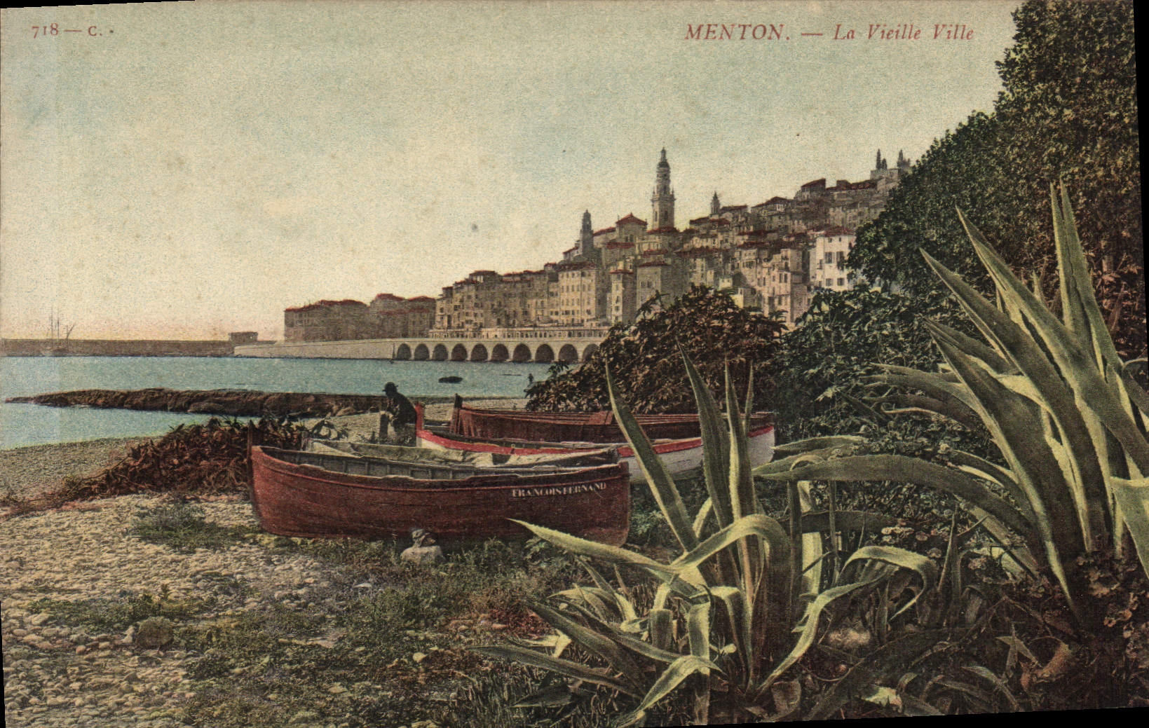 CPA Menton la Vieille ville 