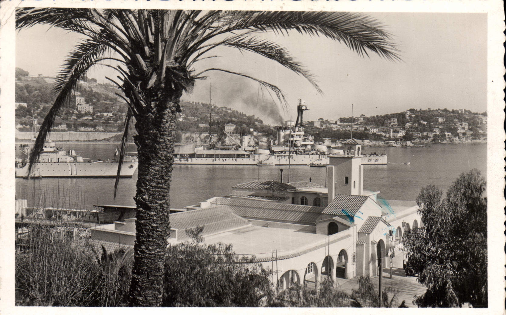 CPA Villefranche sur mer la gare maritime et l'escadre 