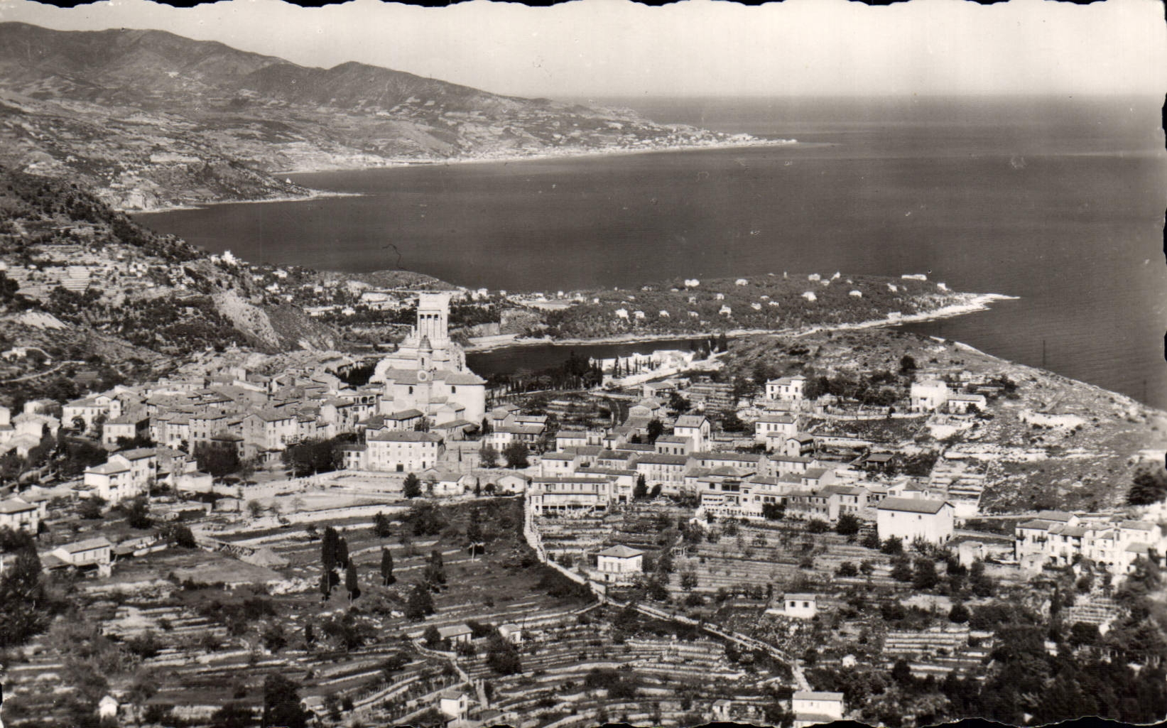 CPA La cote d'Azur la Turbie vue generale le Cap Martine