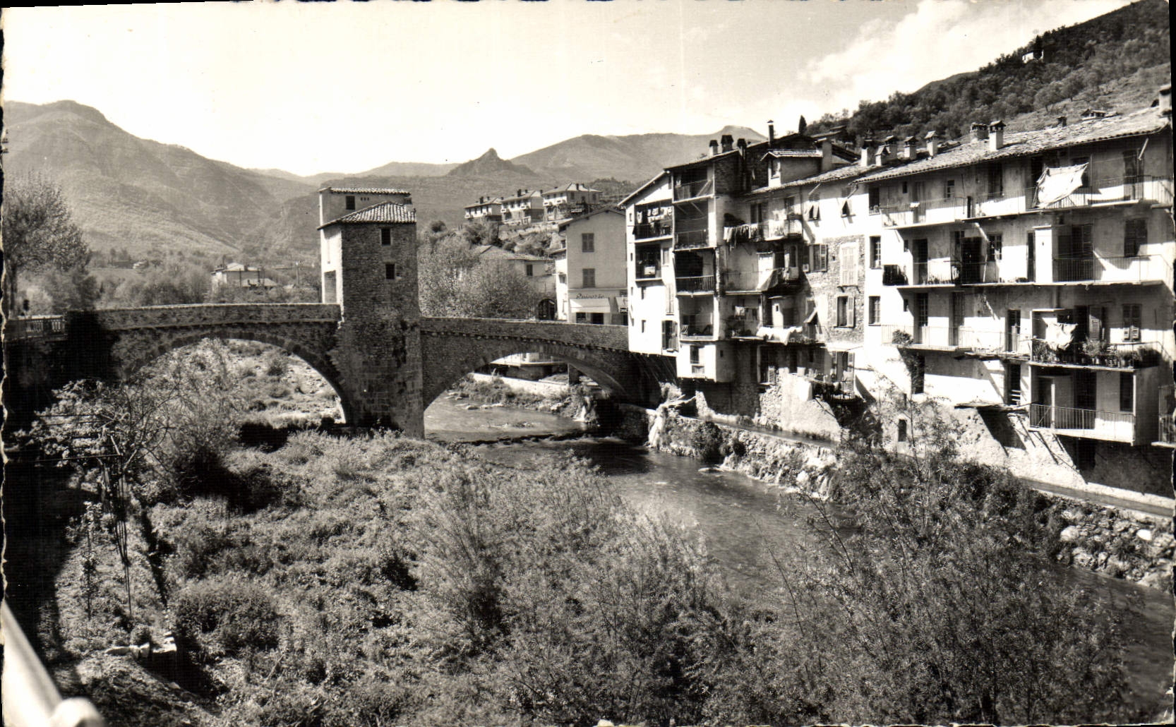 CPA Sospel Vieux Pont datant du XI siecle