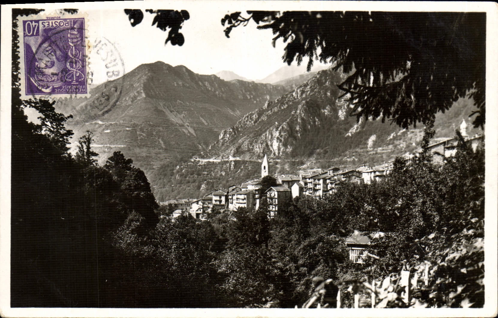 CPA La Suisse Nicoise St Martin Vesubie Vue generale