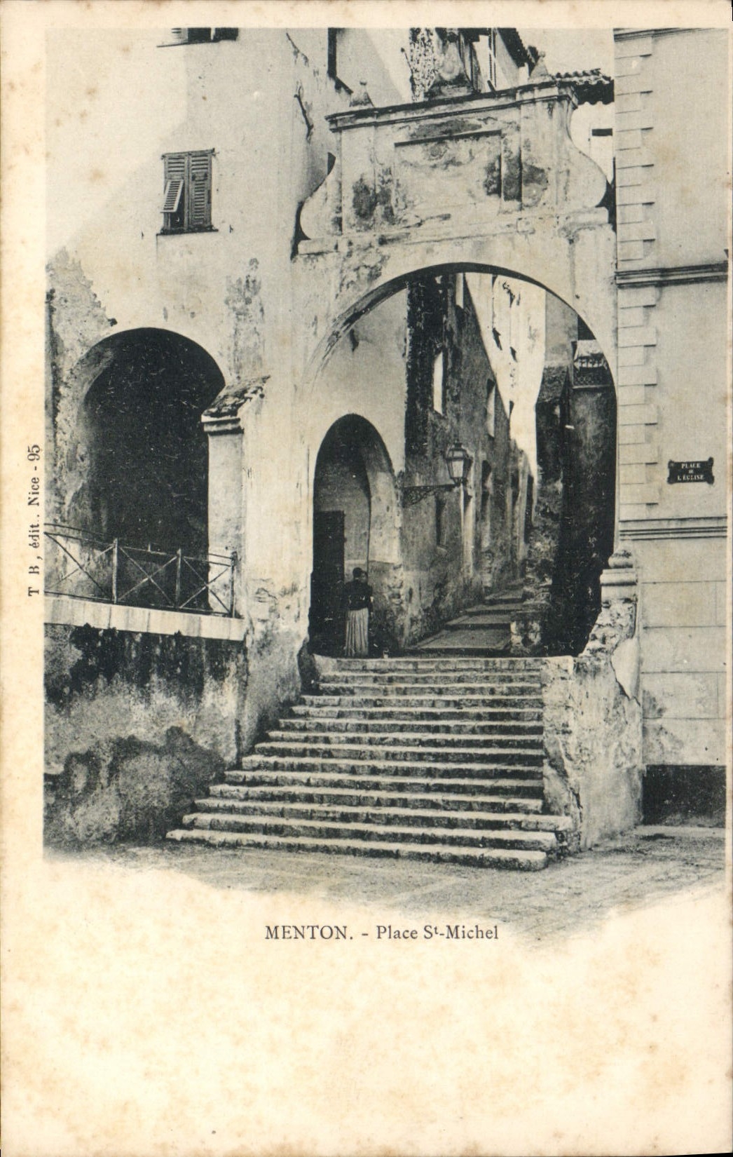 CPA Menton place St Michel 