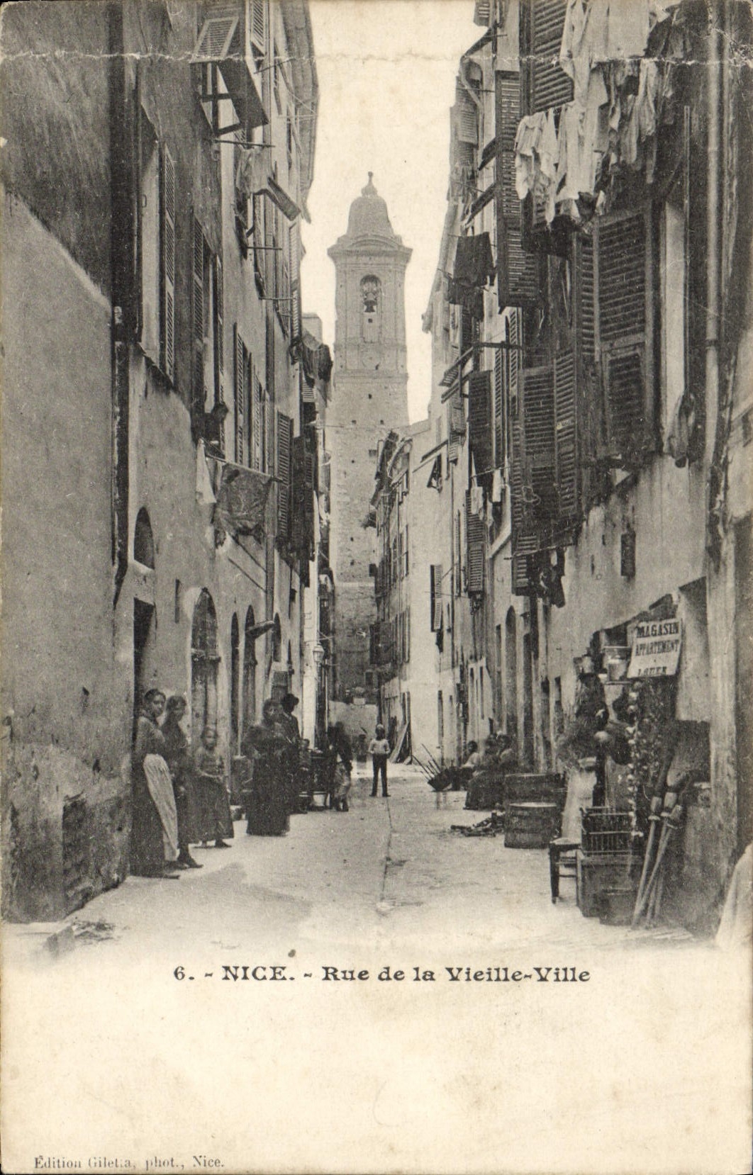 CPA Nice rue de la Vieille Ville 