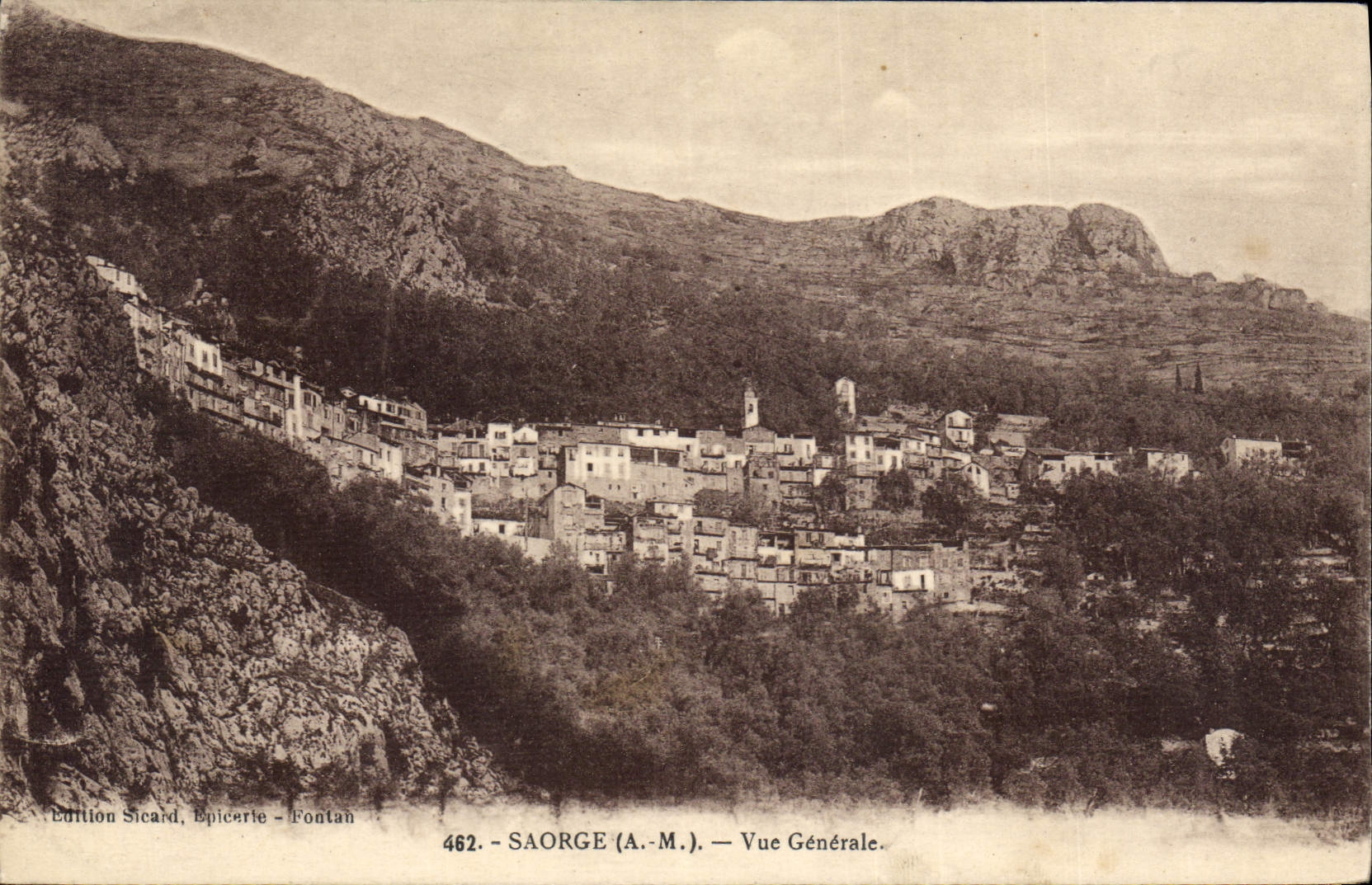 CPA Saorge A M vue generale 