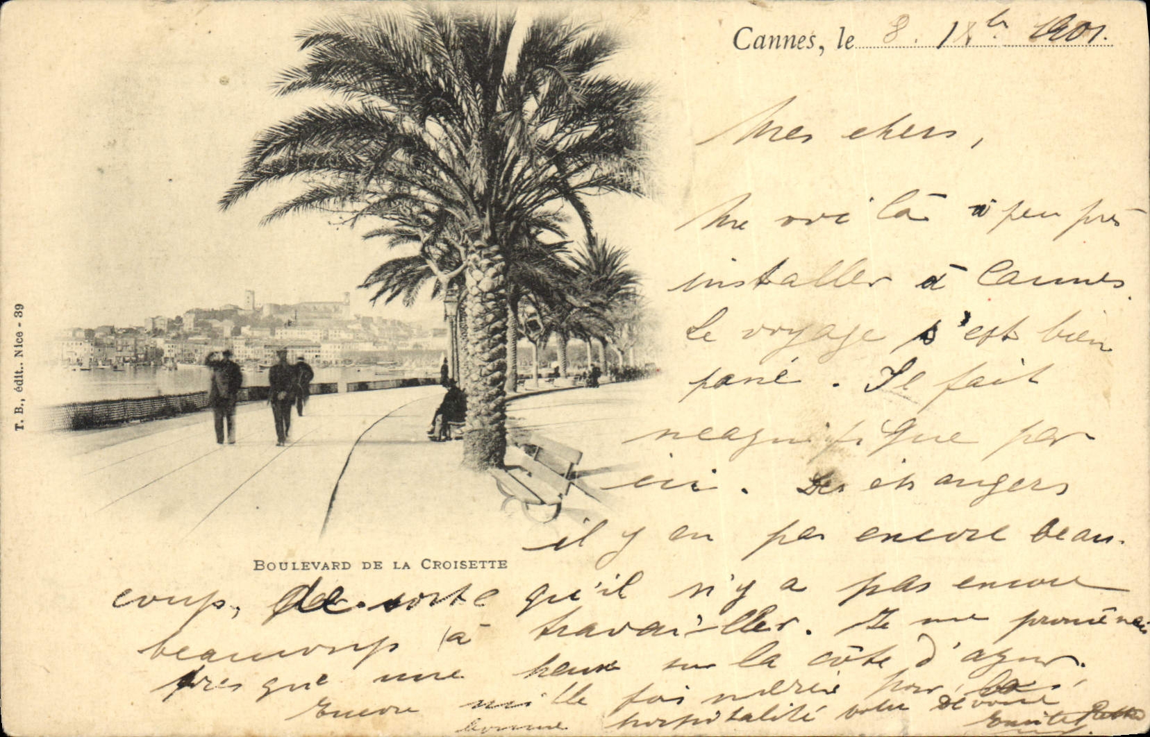CPA Cannes Boulevevard de la Croisette 