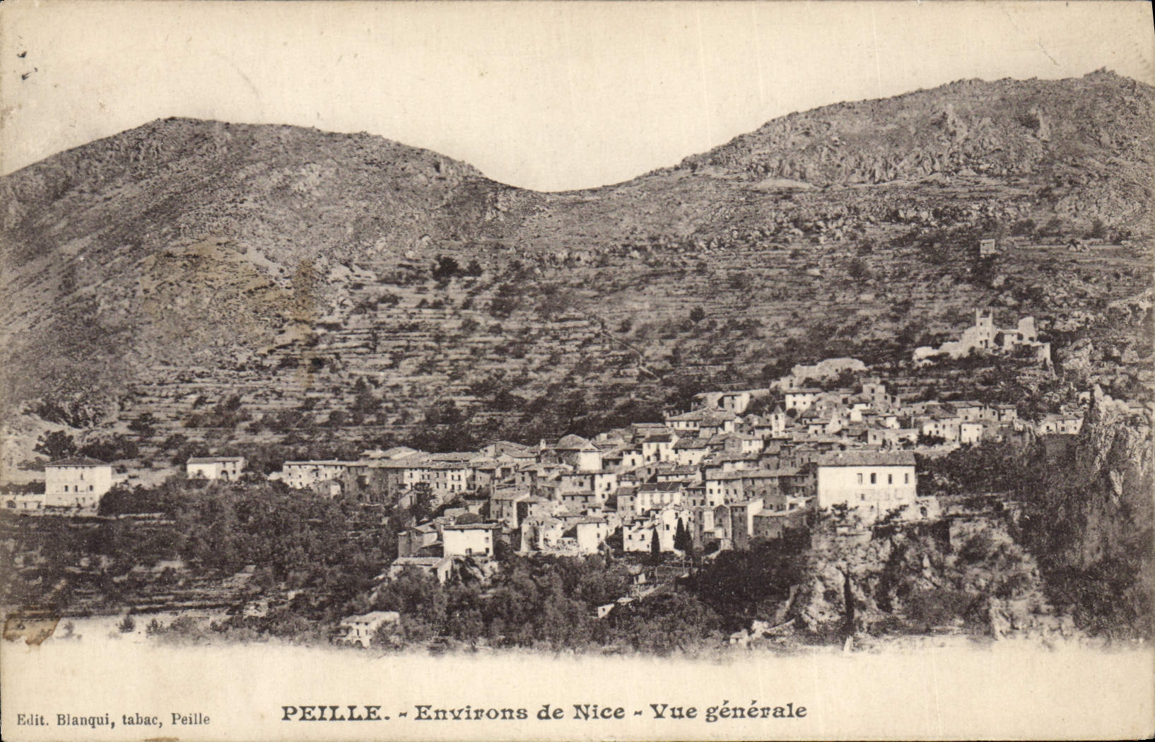 CPA Peille environs de Nice vue generale