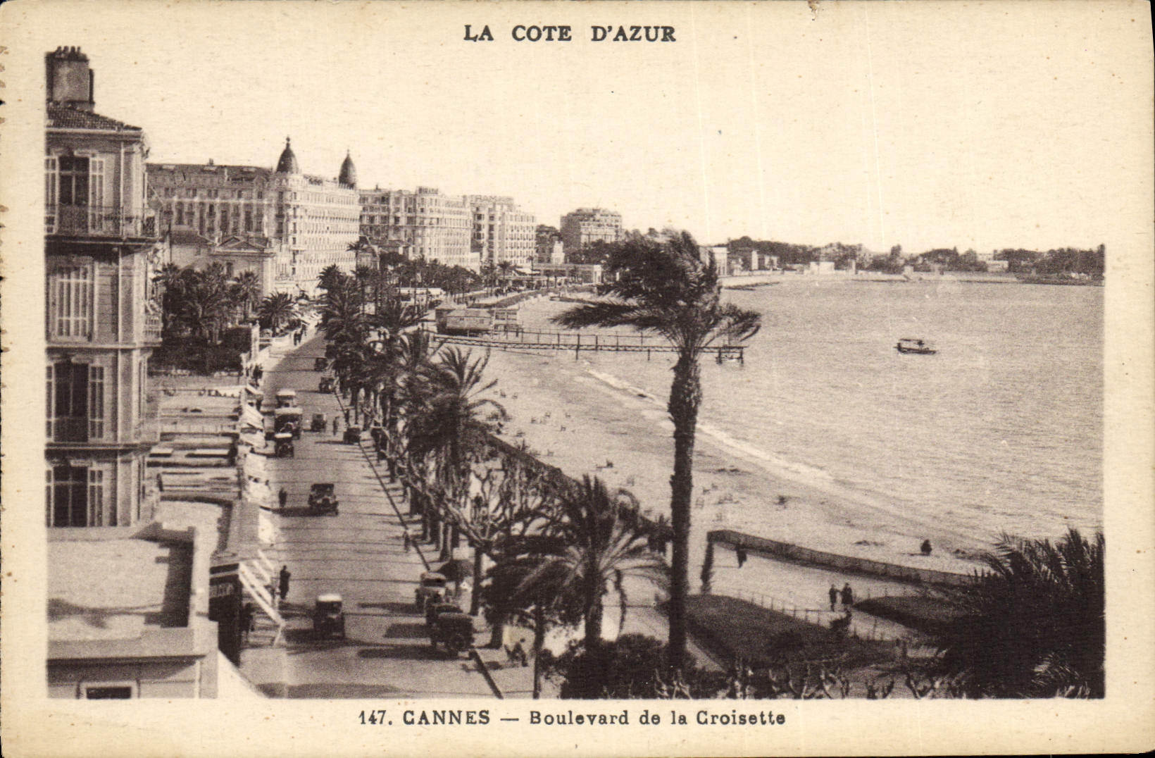CPA La Cote d'Azur Cannes Boulevard de la Croisette 