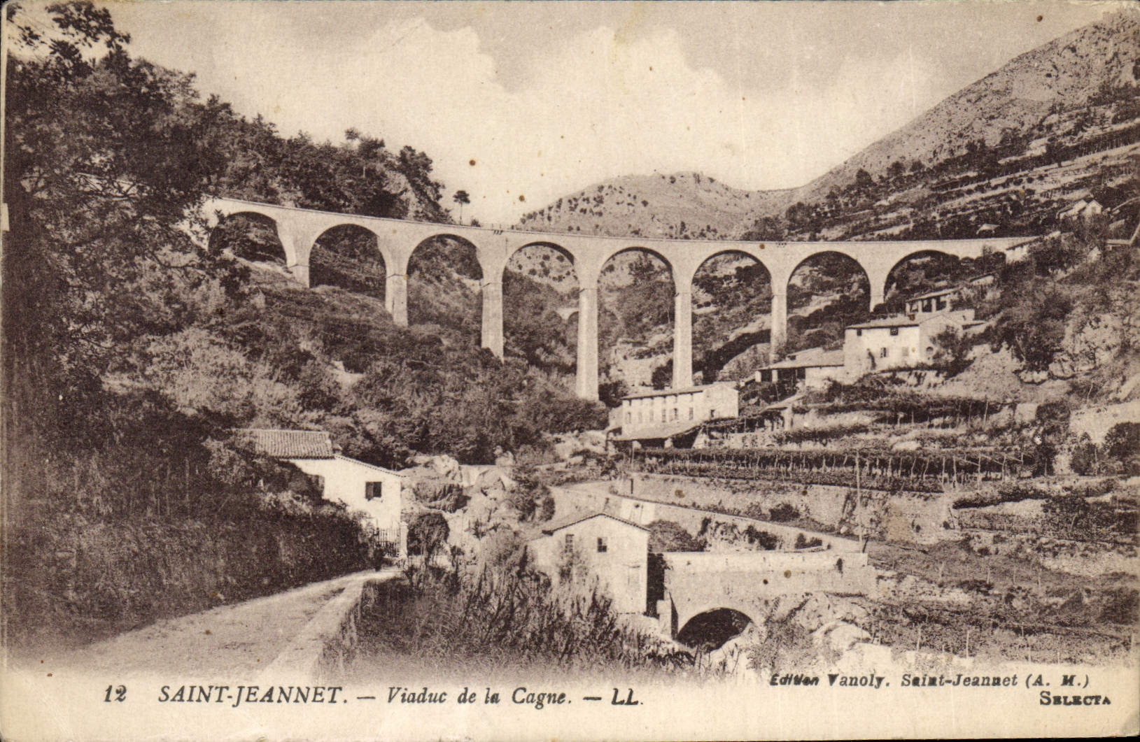 CPA Saint Jeannet Viaduc de la Cagne