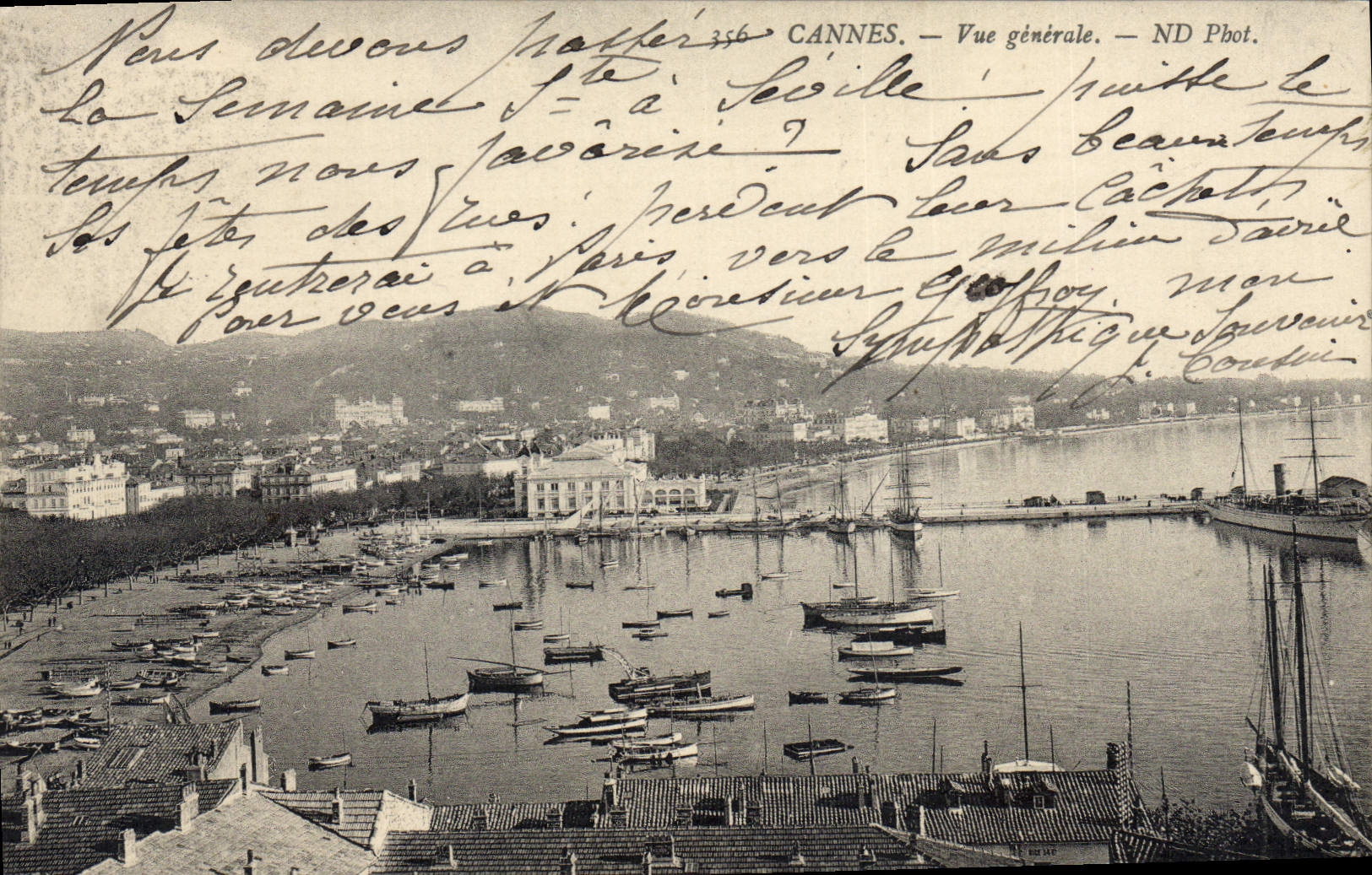 CPA Cannes Vue generale 