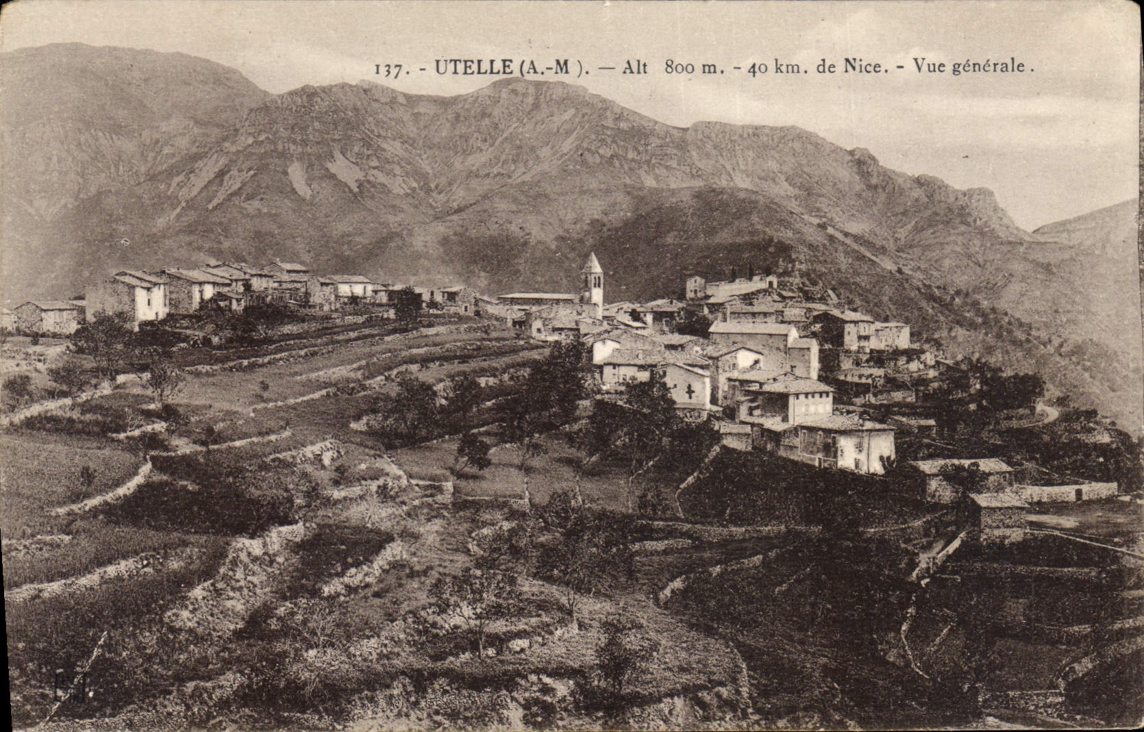 CPA Utelle Vue generale 