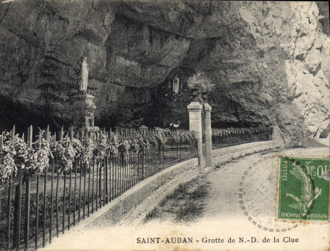 CPA Saint Auban Grotte de Notre Dame de la Clue