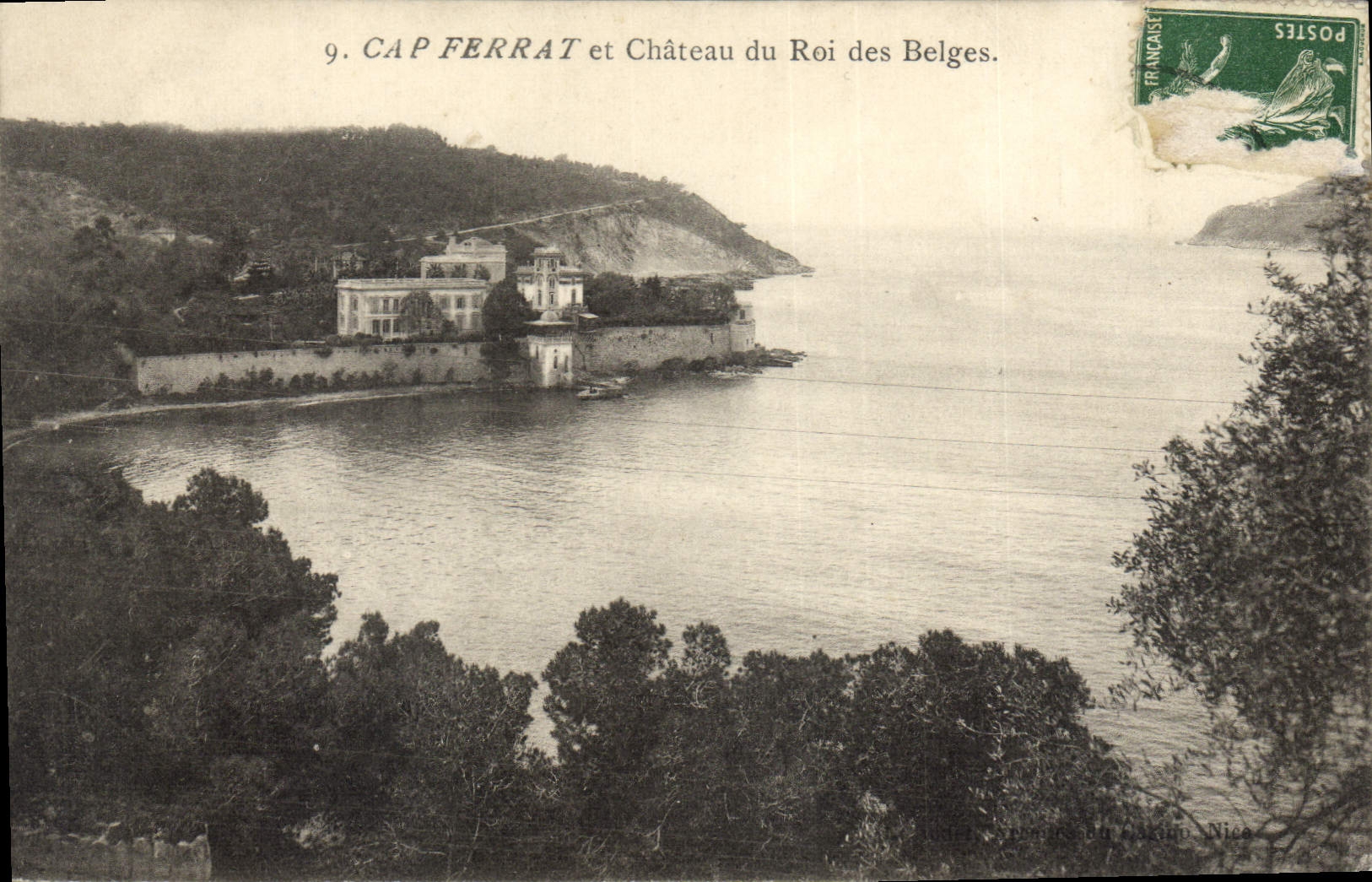 CPA Cap Ferrat et Chateau du Roi des Belges