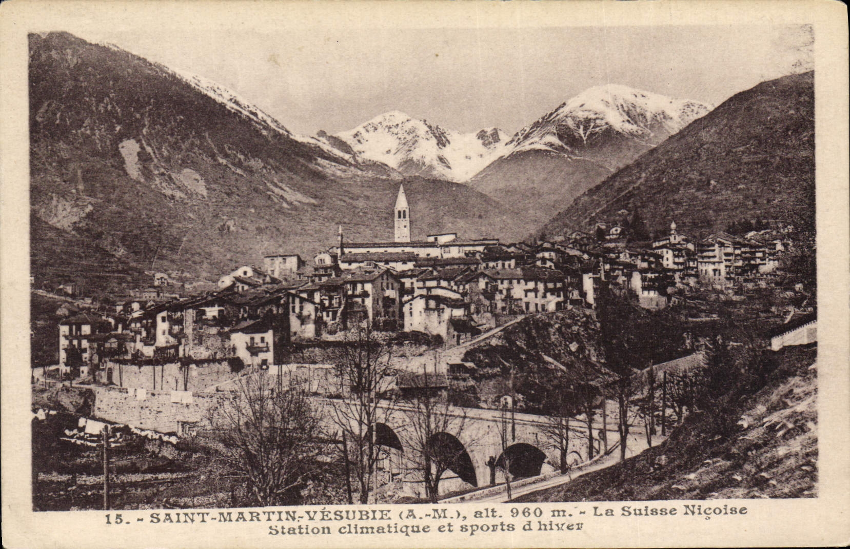 CPA Saint Martin Vesubie La Suisse Nicoise Station climatique et sports d'hiver 