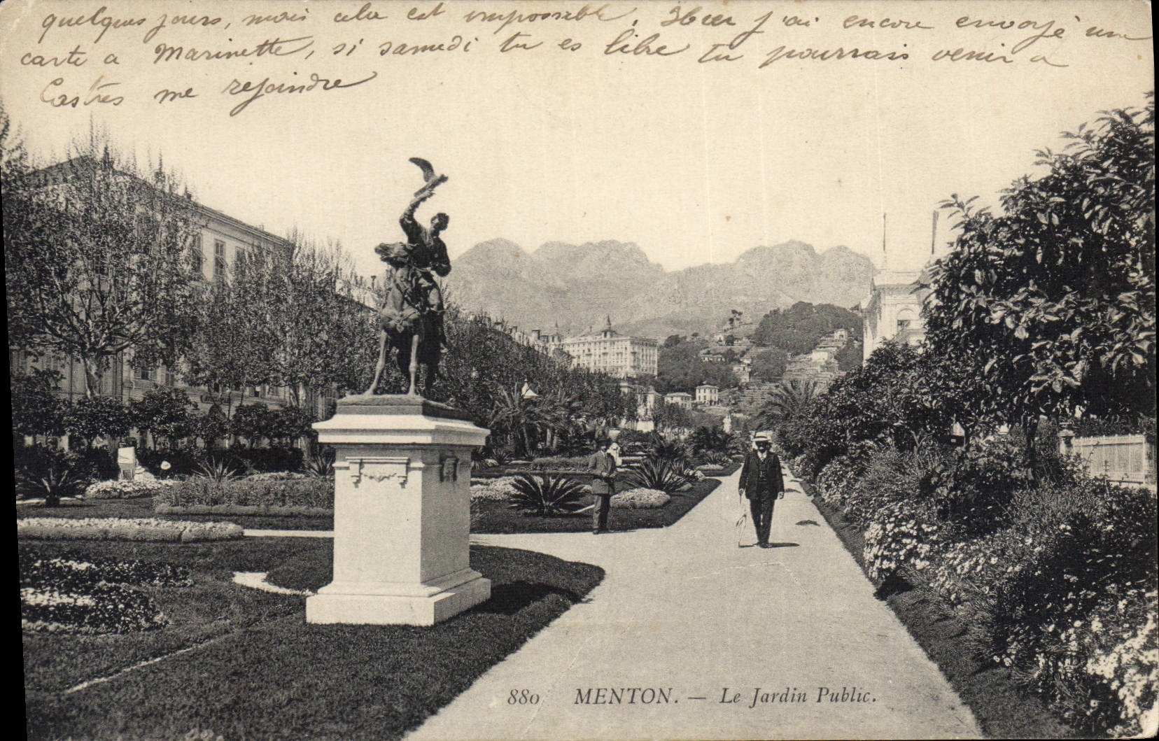CPA Menton Le Jardin Public 