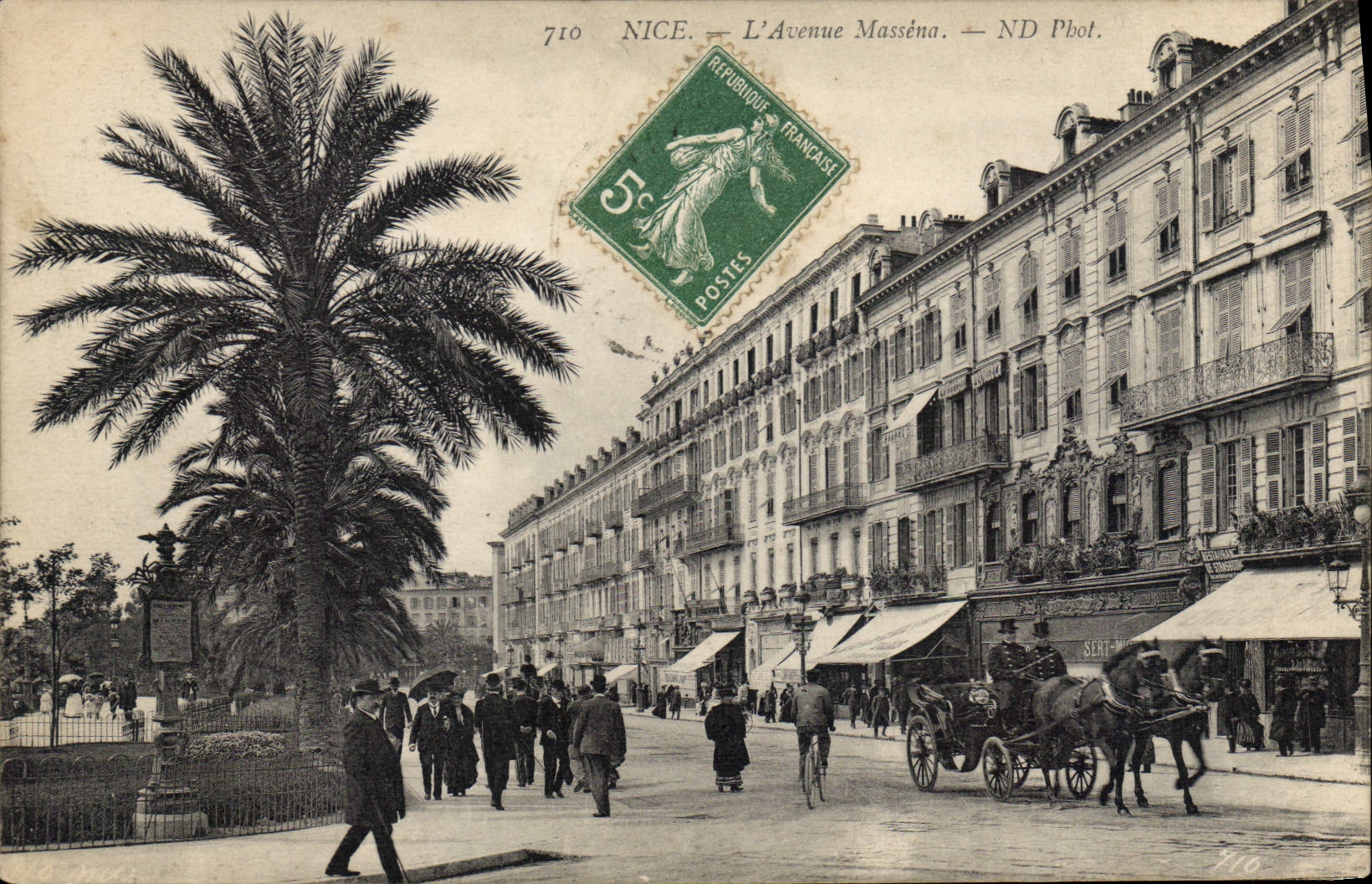 CPA Nice L'Avenue Massena