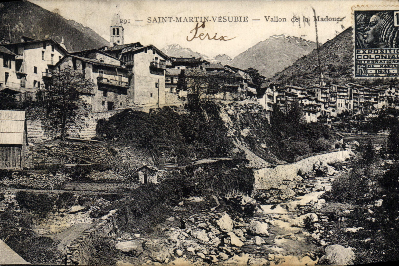 CPA Saint Martin Vesubie Vallon de la Madone