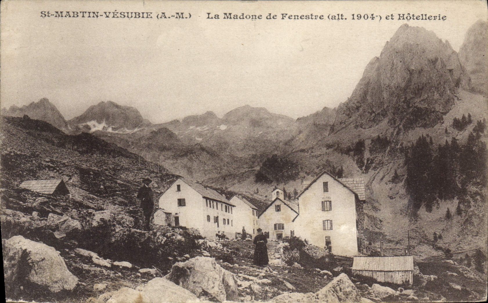 CPA Saint Martin Vesubie La Madone de Fenestre 