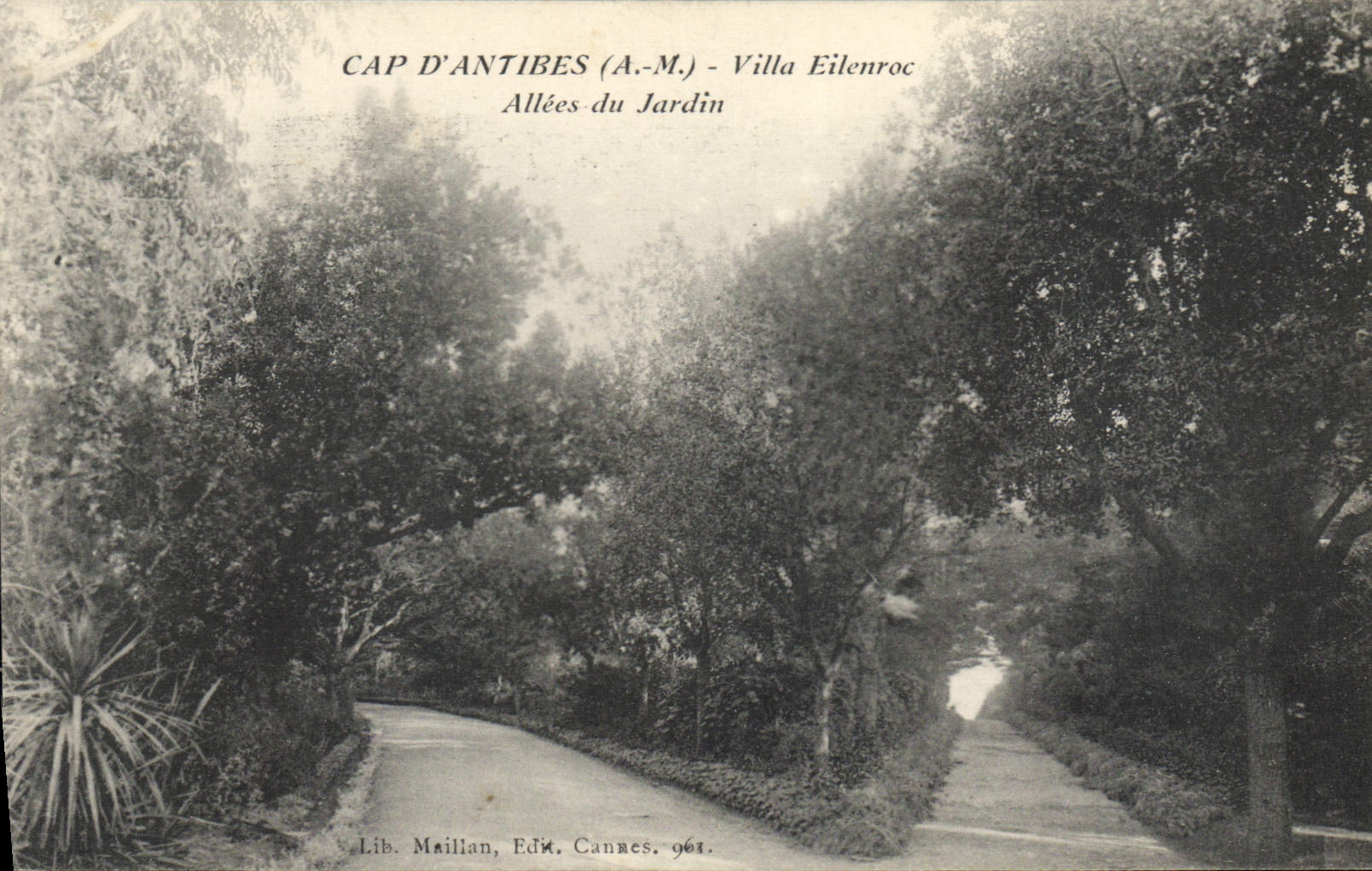 CPA Cap d'Antibes Villa Eilenroc Allees du Jardin