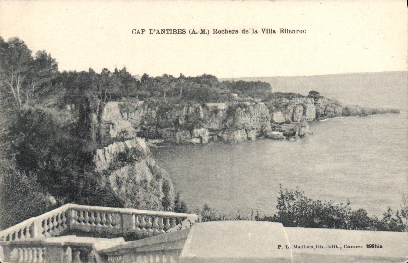 CPA Cap d'Antibes Rochers de la Villa Eilenroc