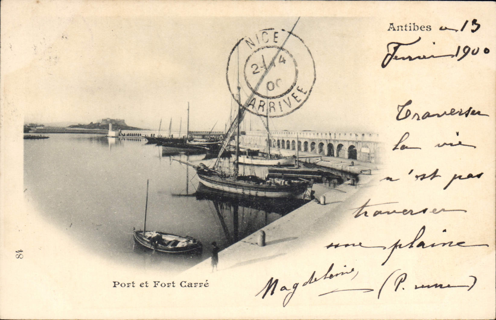 CPA Antibes Port et Fort Carre 