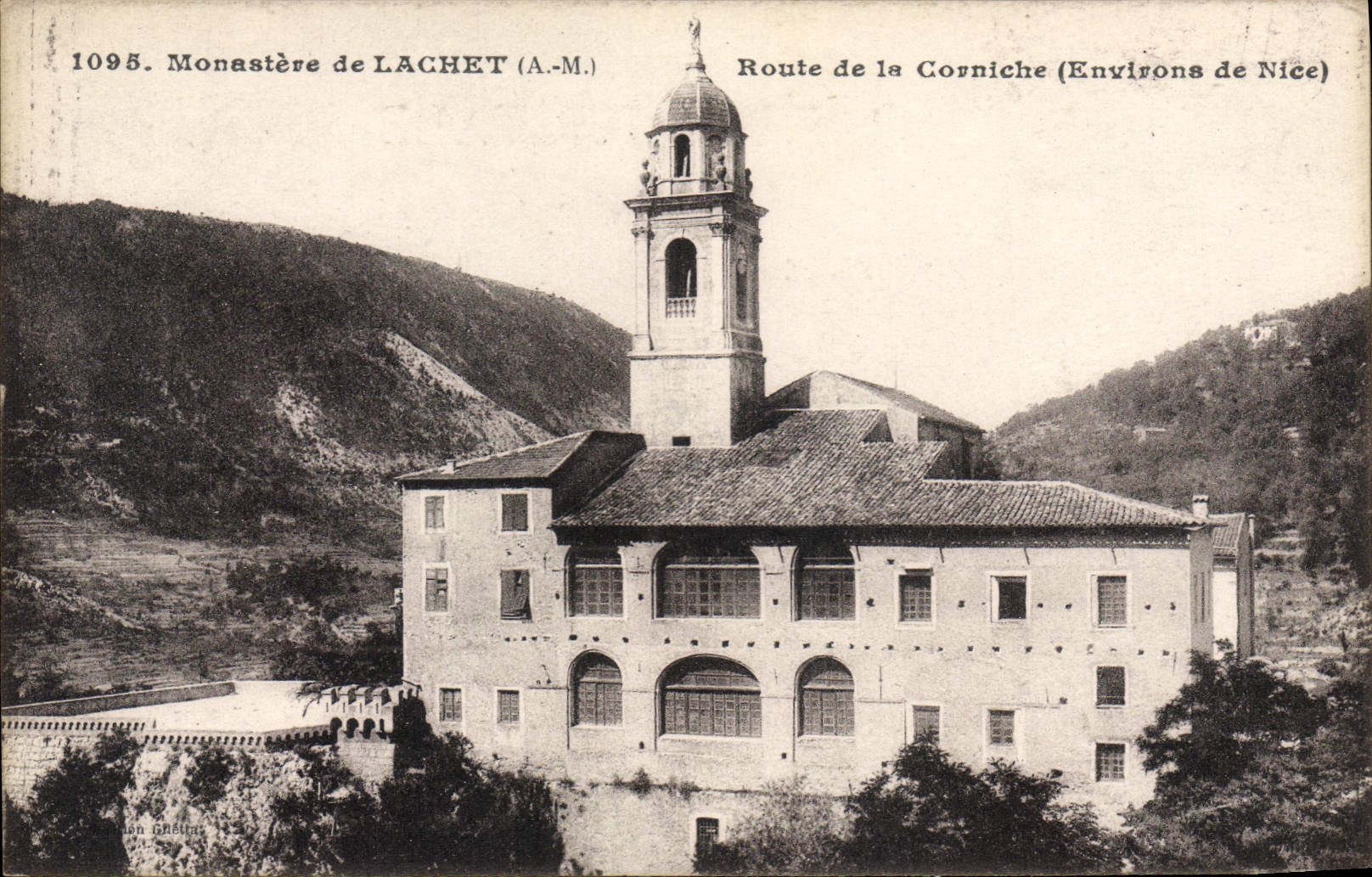 CPA Monastere de Laghet Route de la Corniche Environs de Nice 