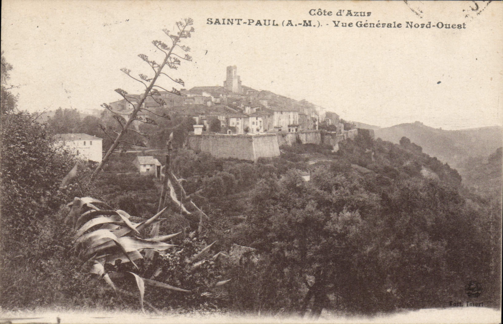 CPA Cote d'Azur Saint Paul Vue generale Nord Ouest
