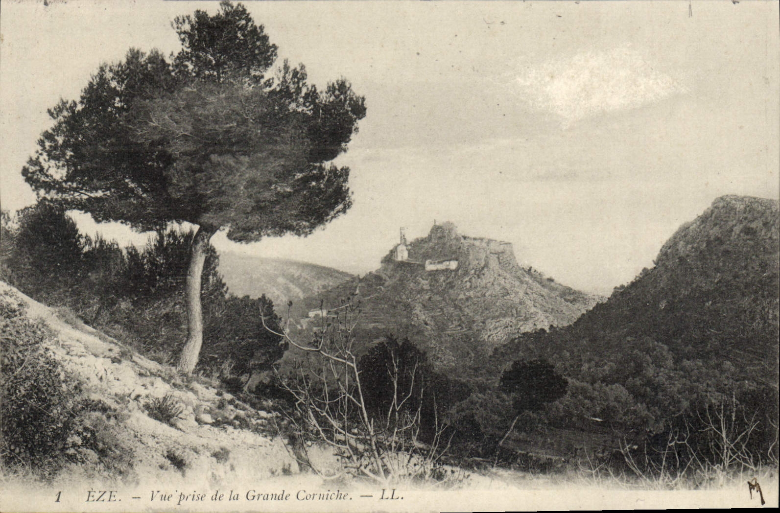 CPA Eze Vue prise de la Grande Corniche 