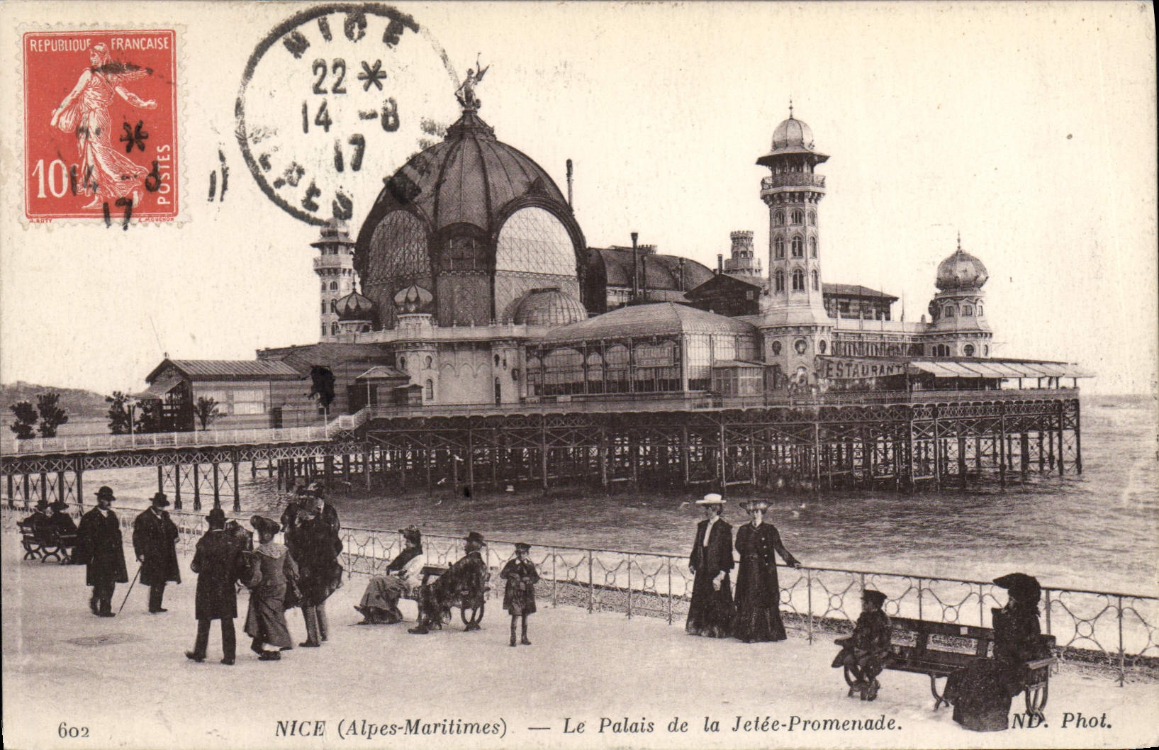 CPA Nice Alpes Maritimes Le Palais de la Jetee Promenade 