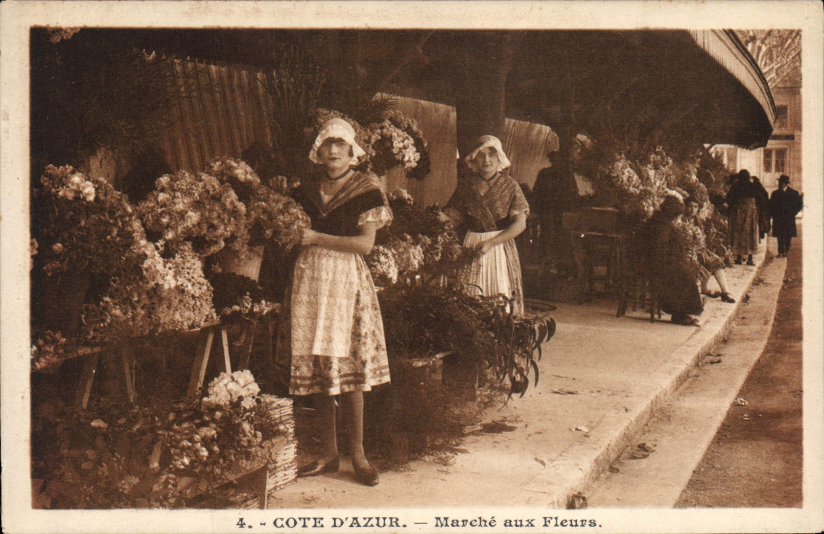 CPA Cote d'Azur Marché aux Fleurs 