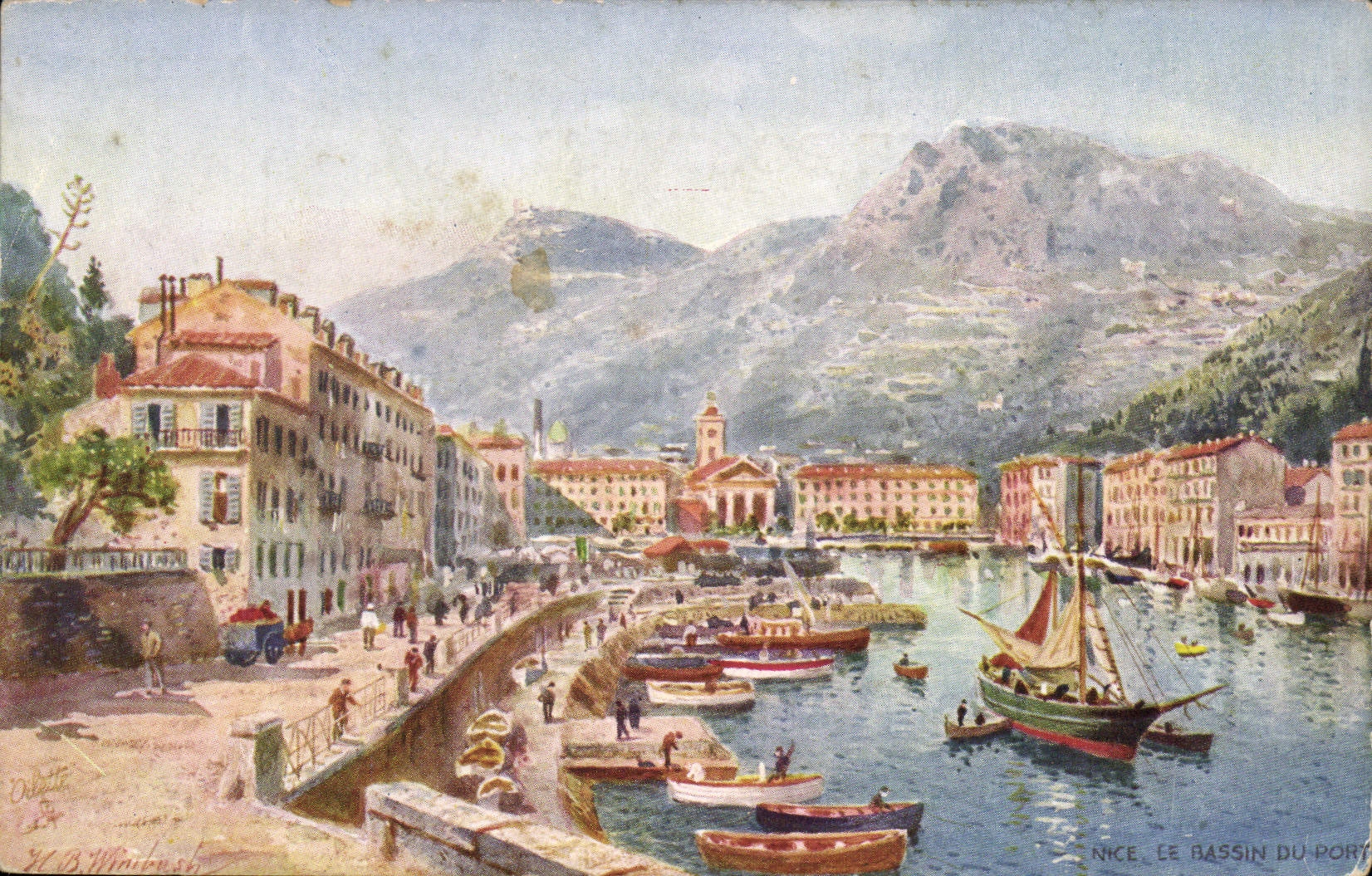 CPA Nice le Bassin du port 