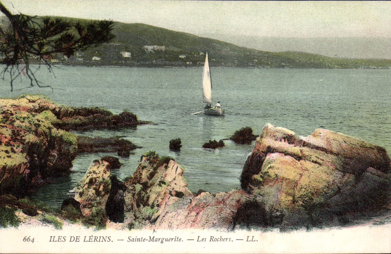 CPA Iles de Lerins Sainte Marguerite les Rochers 