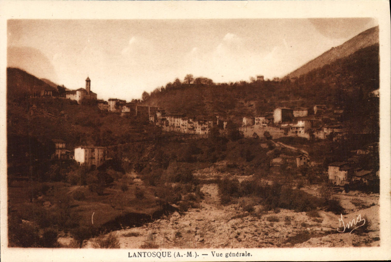 CPA Lantosque A M vue generale 