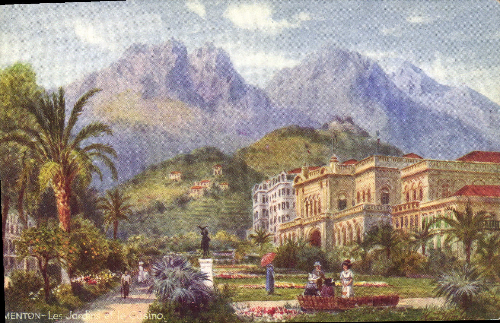 CPA Menton les Jardins et le Casino 