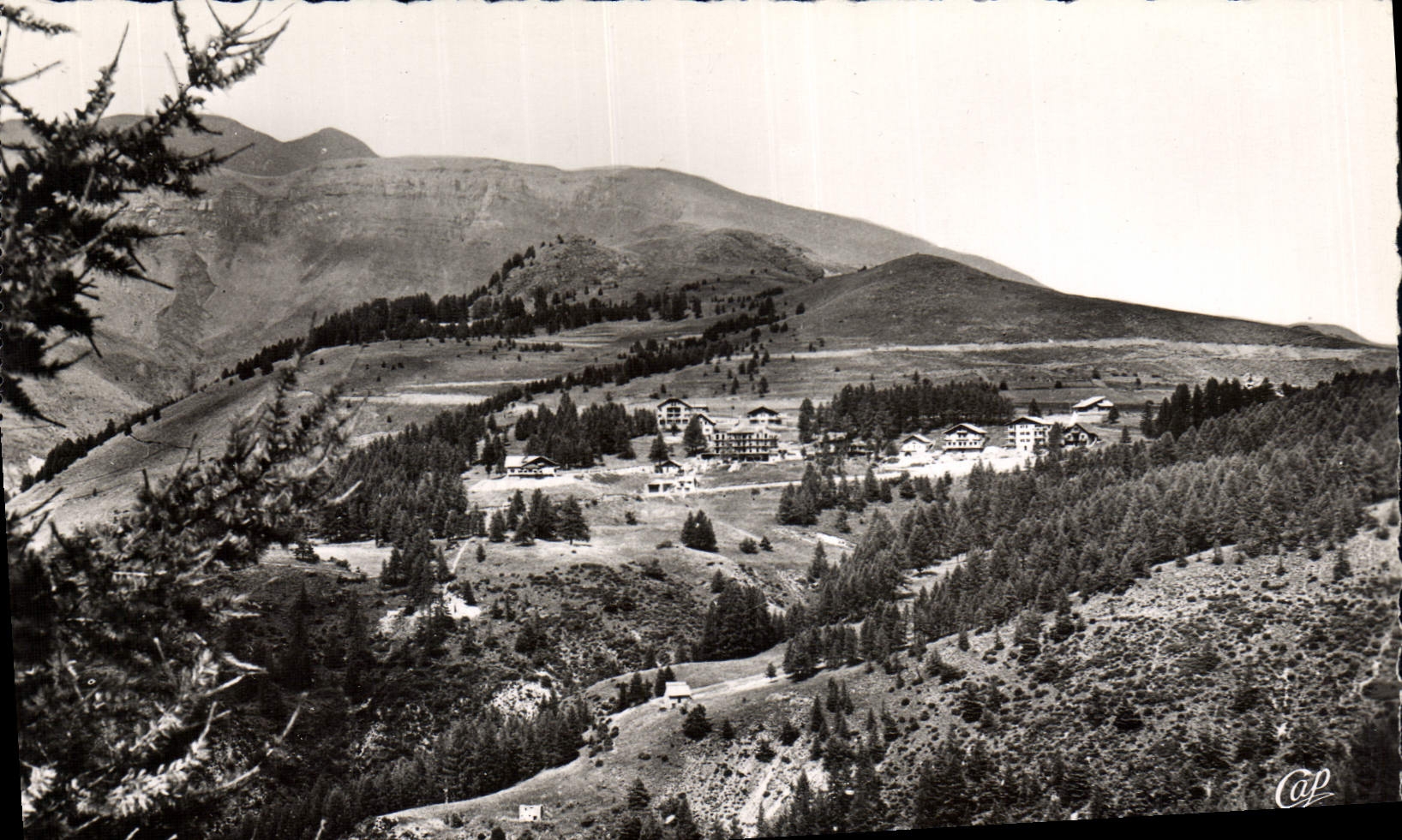 CPA Valberg vue generale et le Mont Mounier