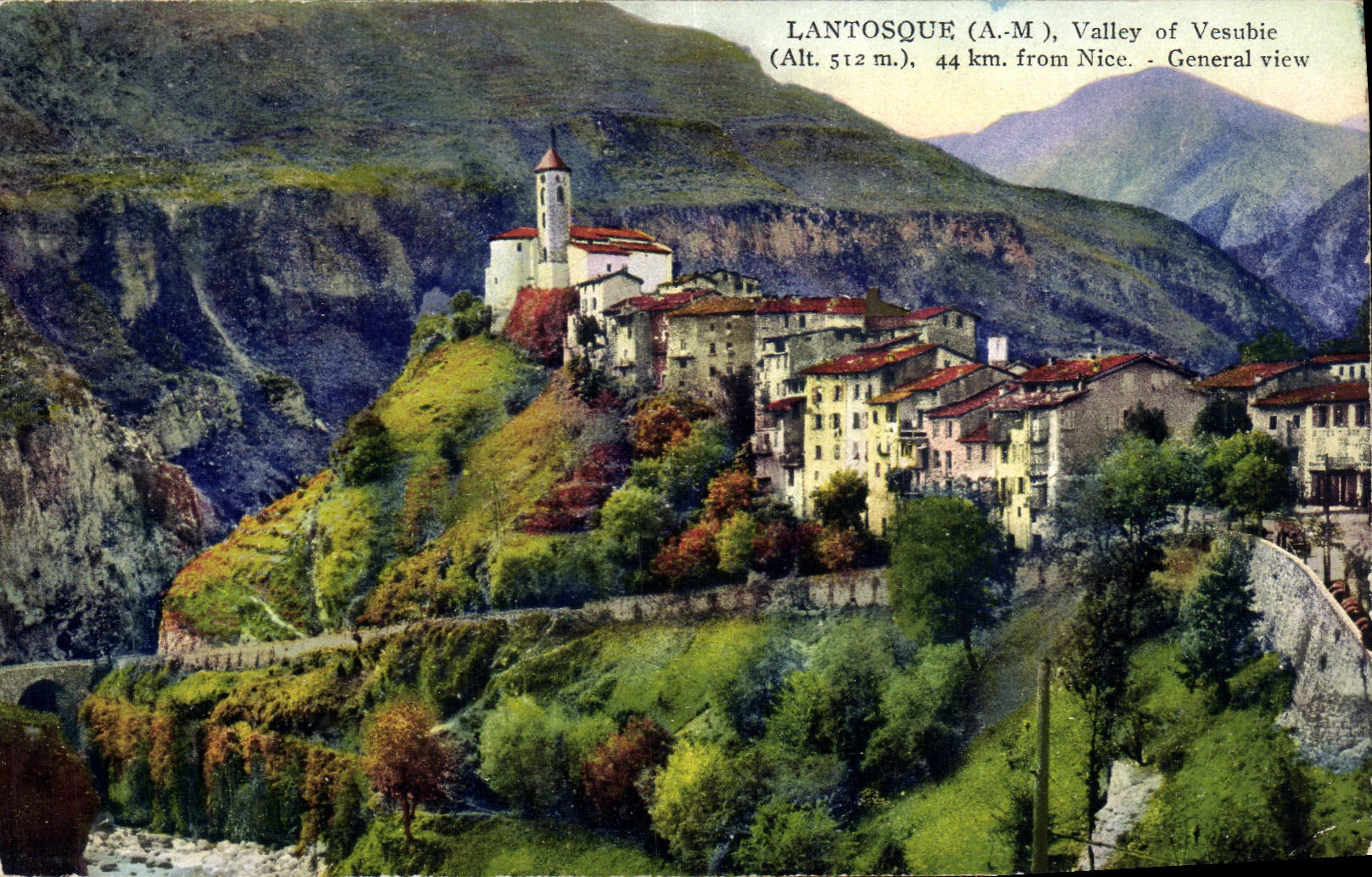 CPA Lantosque Vallee de la Vesubie Vue generale 