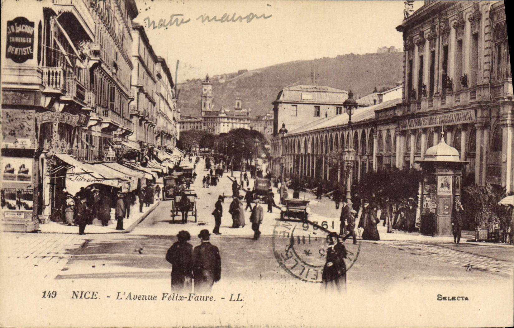 CPA Nice l'Avenue Felix Faure