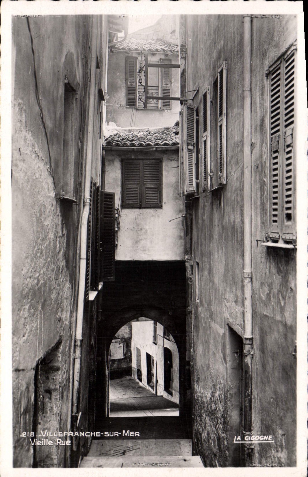 CPA Villefranche sur mer vieille rue 