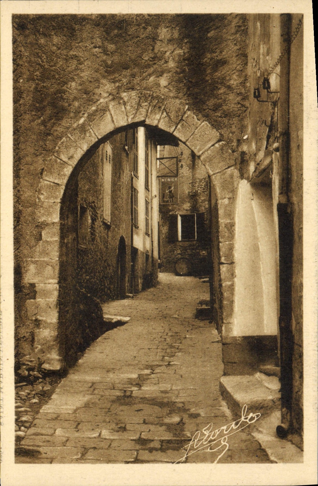 CPA Saint Martin Vesubie Suisse Nicoise Porte Sainte Anne