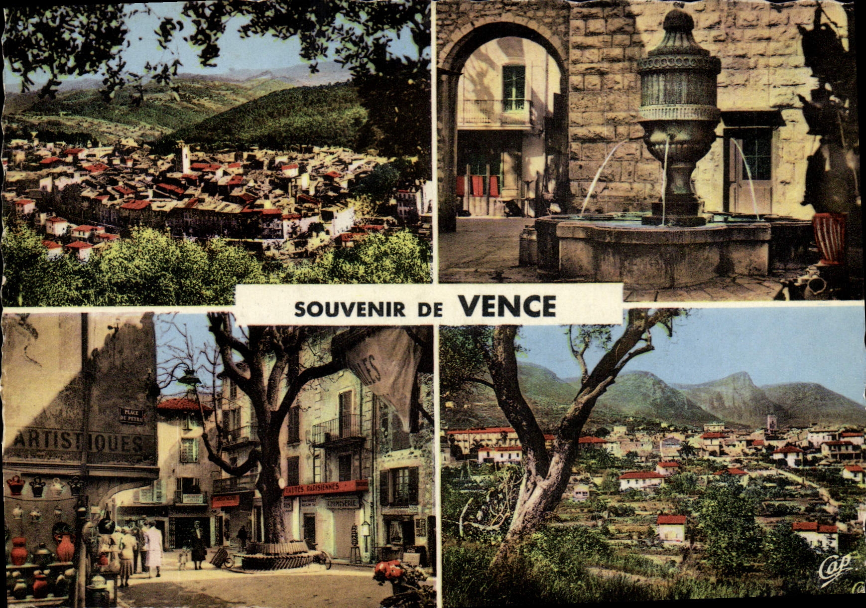 CPSM Souvenir de Vence 