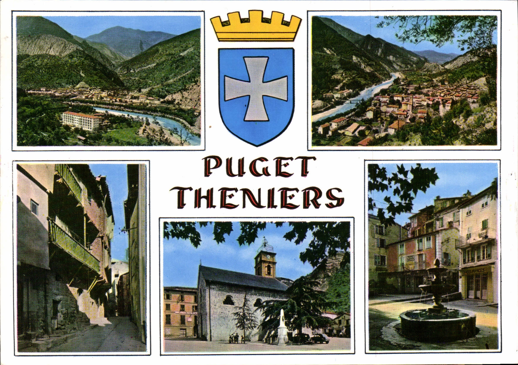 CPSM Paysages de France Puget Theniers Alpes Maritimes 