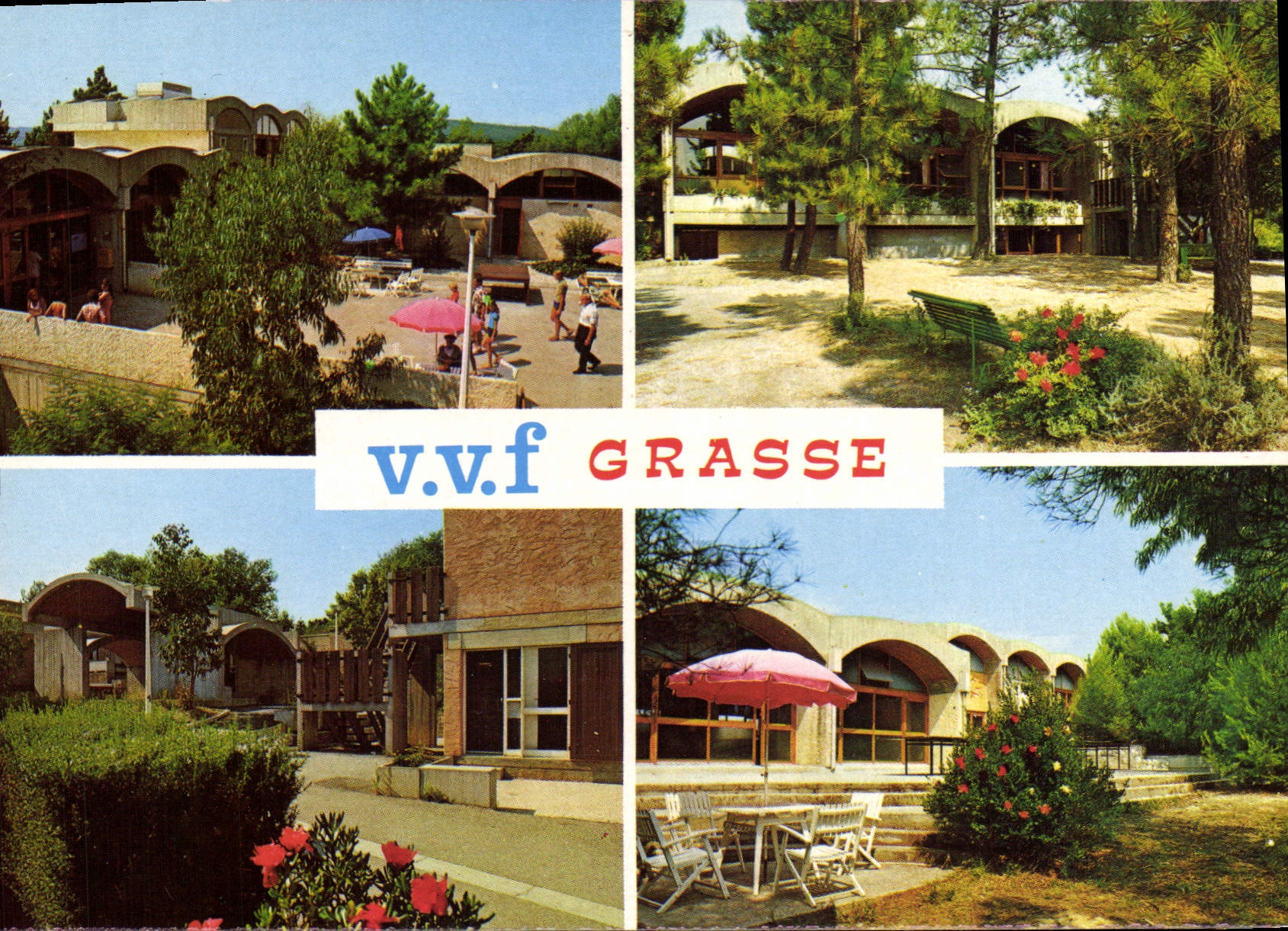 CPSM Village Vacamces Familles Grasse Alpes Maritimes la pavillon de reception le restaurant Archite