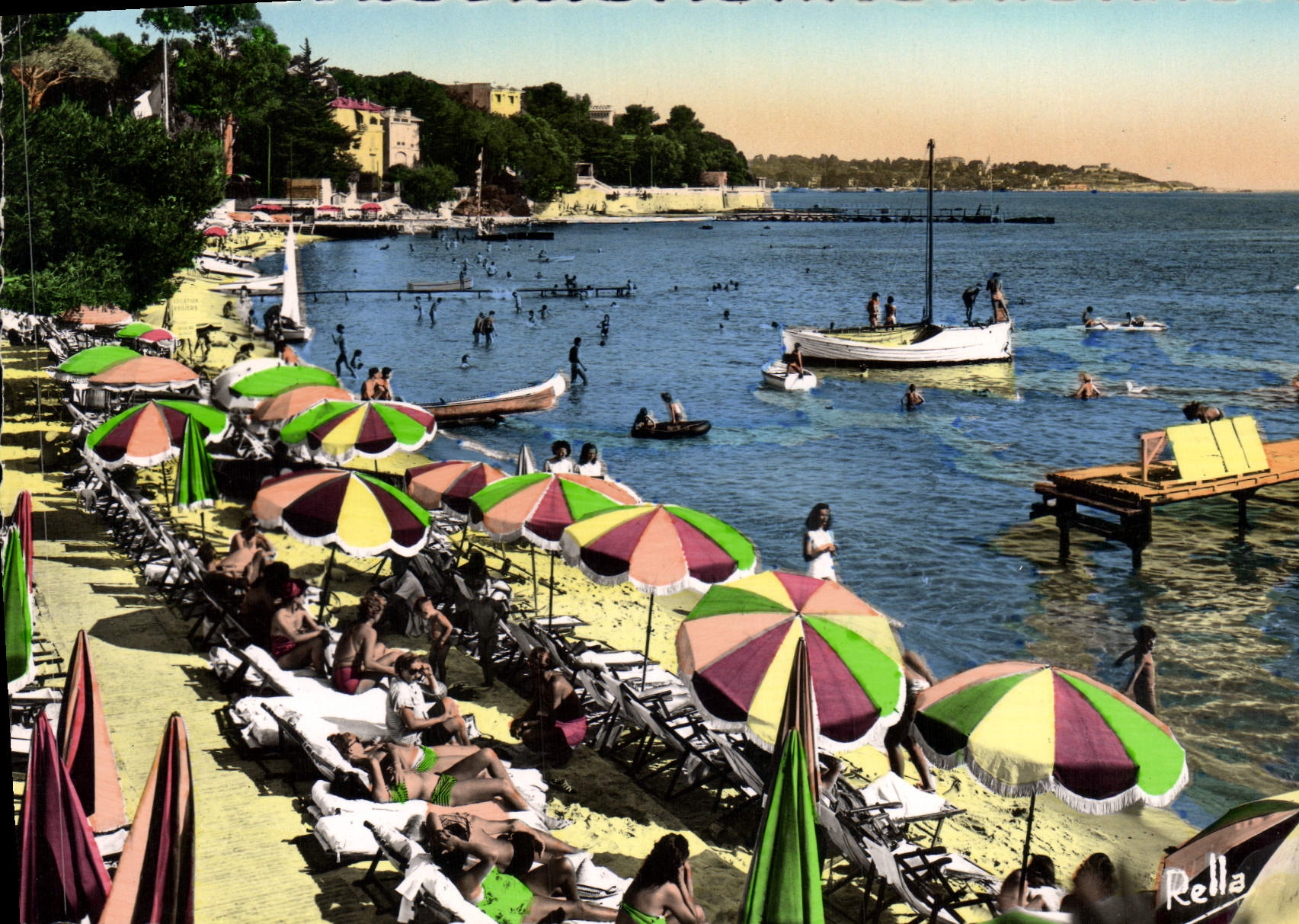CPSM La Cote d'Azur Juan les Pins la plage 