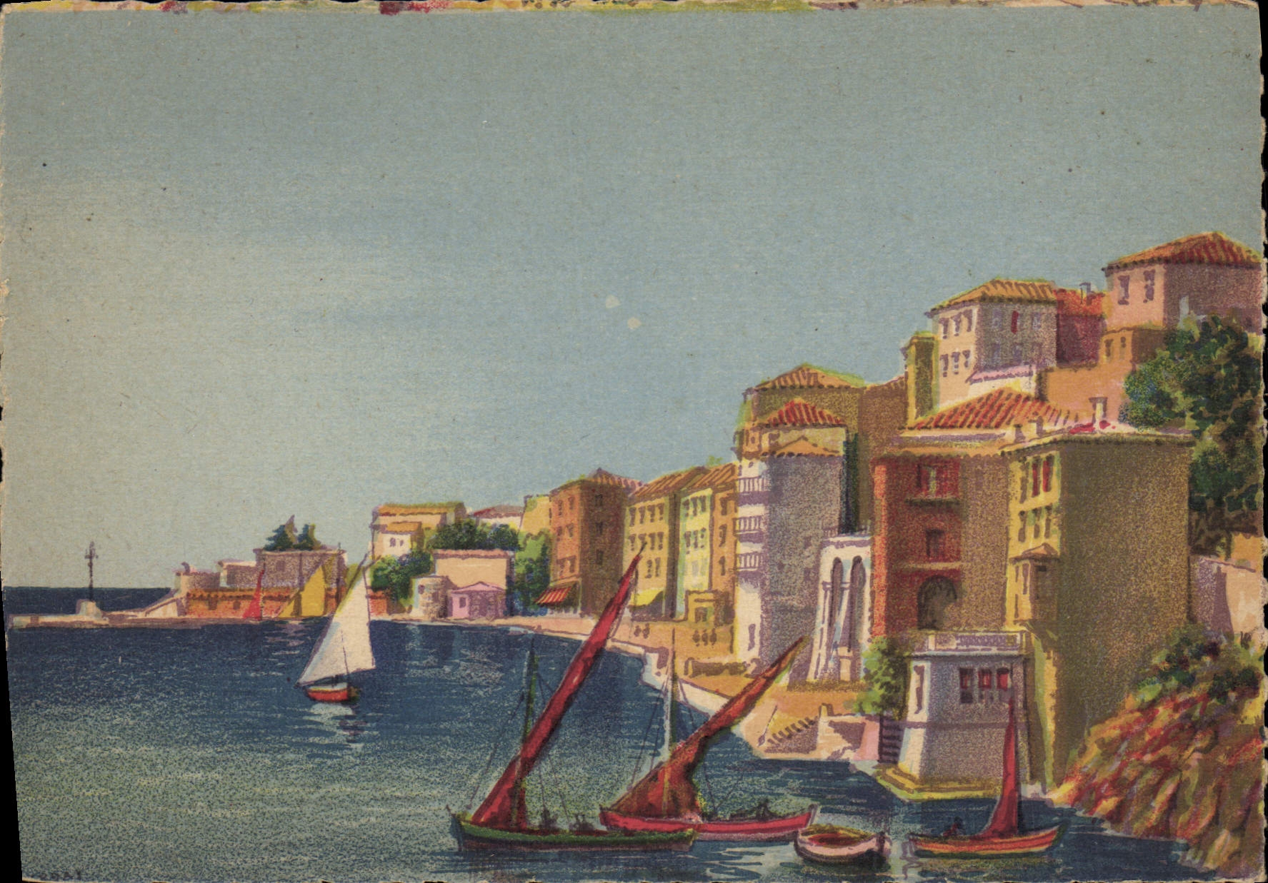 CPSM Villefranche sur mer le Port