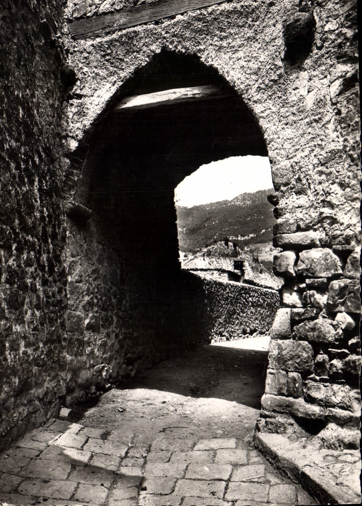 CPSM Luceram (A M) alt 600 m Vieille Porte Artistique