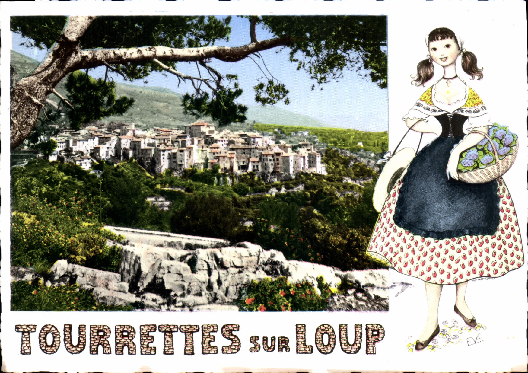 CPSM Tourettes sur Loup Alt 400 m