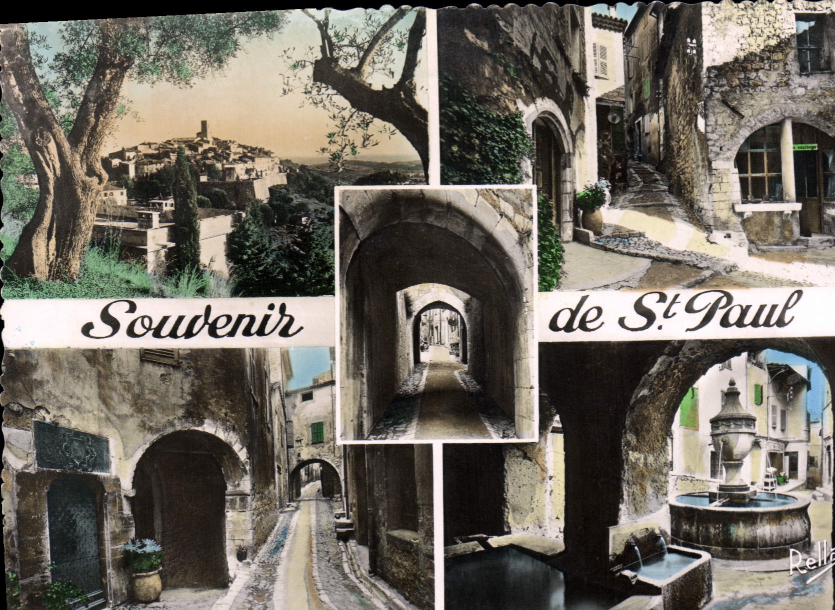 CPSM Souvenir de Saint Paul (A M) La Cote d'Azur
