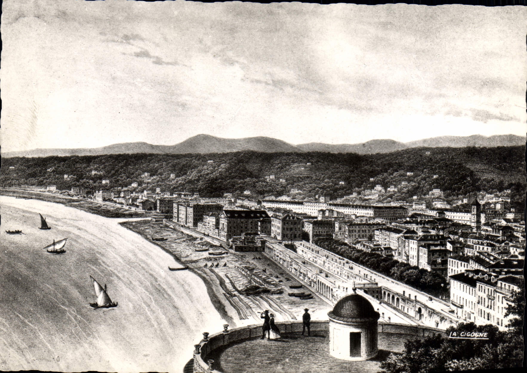 CPSM Nice en 1860 (Documentation Archives du Musee Massena)