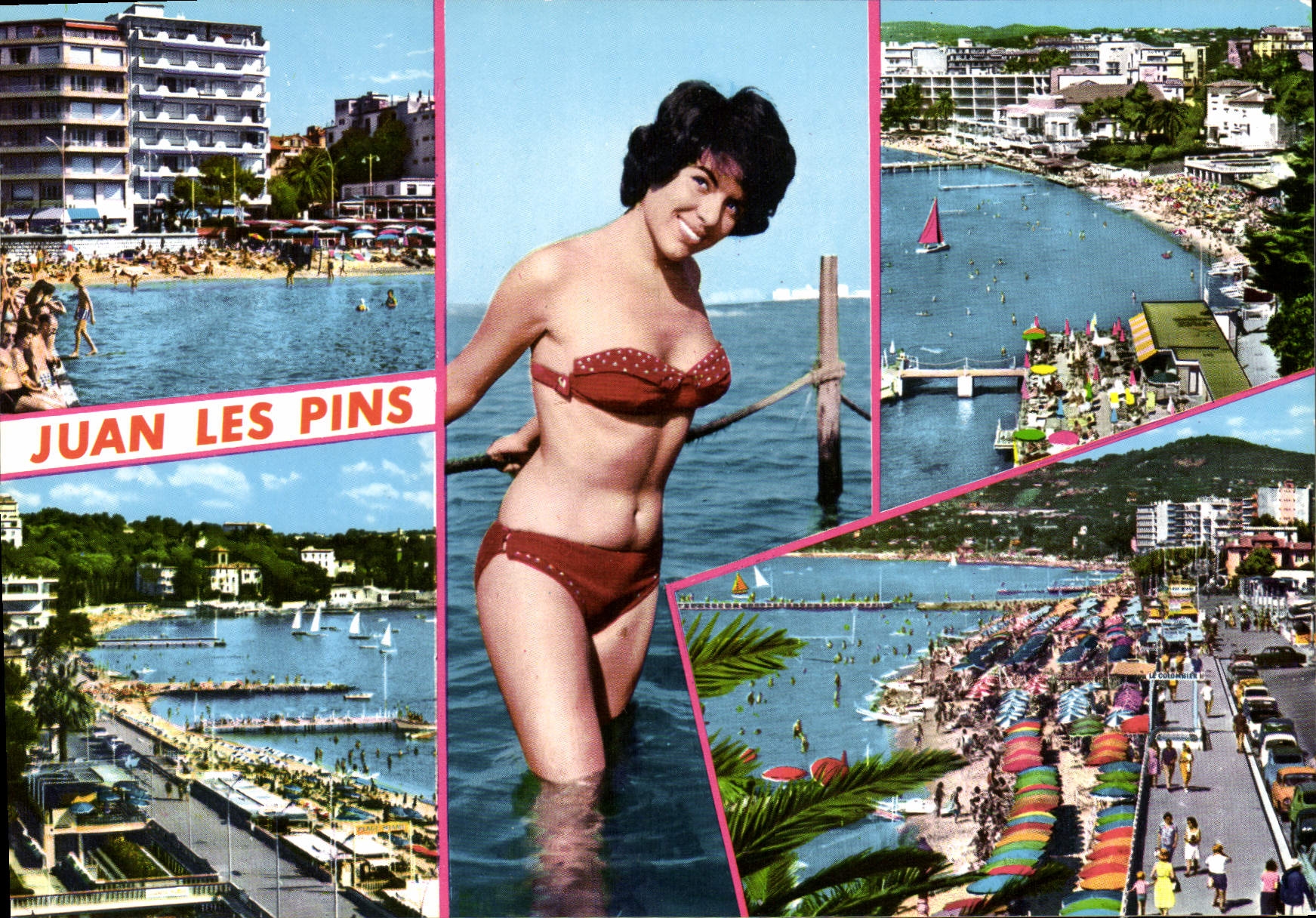 CPSM Juan les Pins pin-up